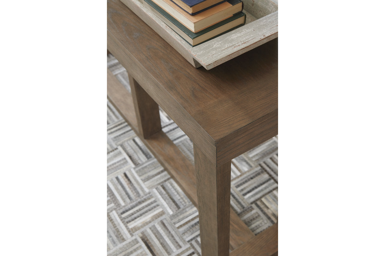 Cariton Gray Sofa/Console Table - T471-4 - Luna Furniture - Dallas Store