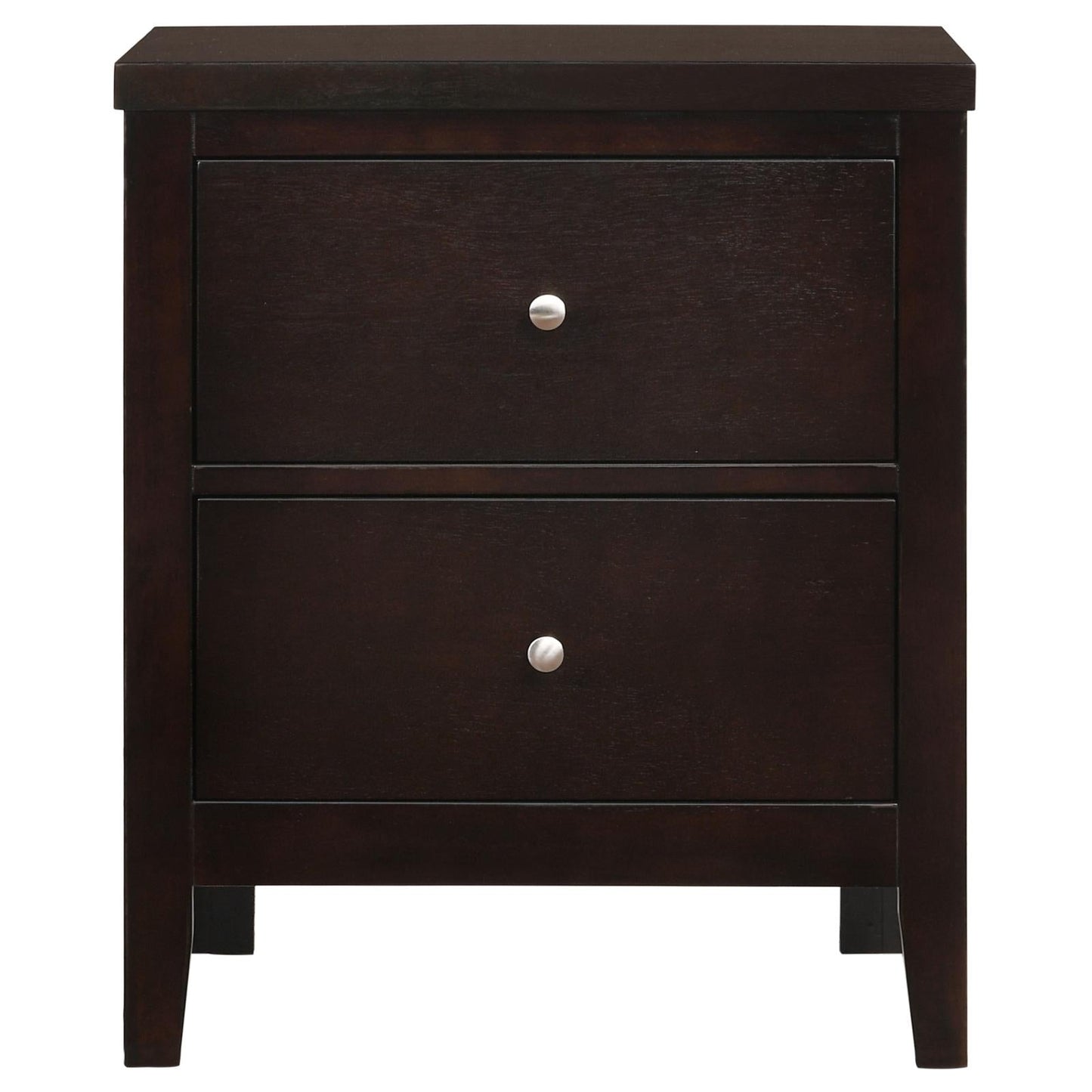 Carlton 2-Drawer Rectangular Nightstand Cappuccino - 202092 - Luna Furniture - Dallas Store