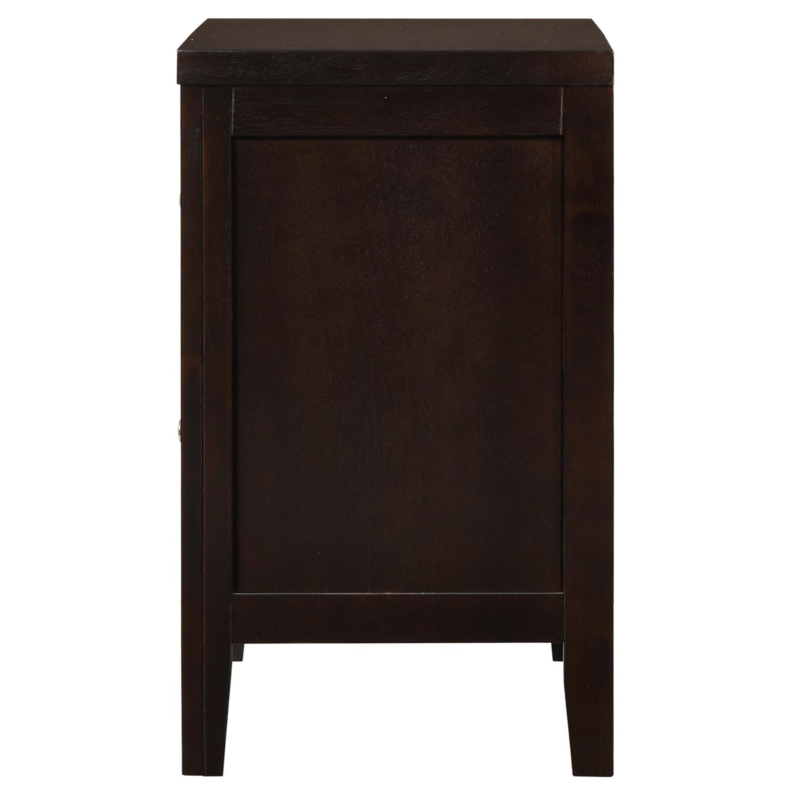 Carlton 2-Drawer Rectangular Nightstand Cappuccino - 202092 - Luna Furniture - Dallas Store