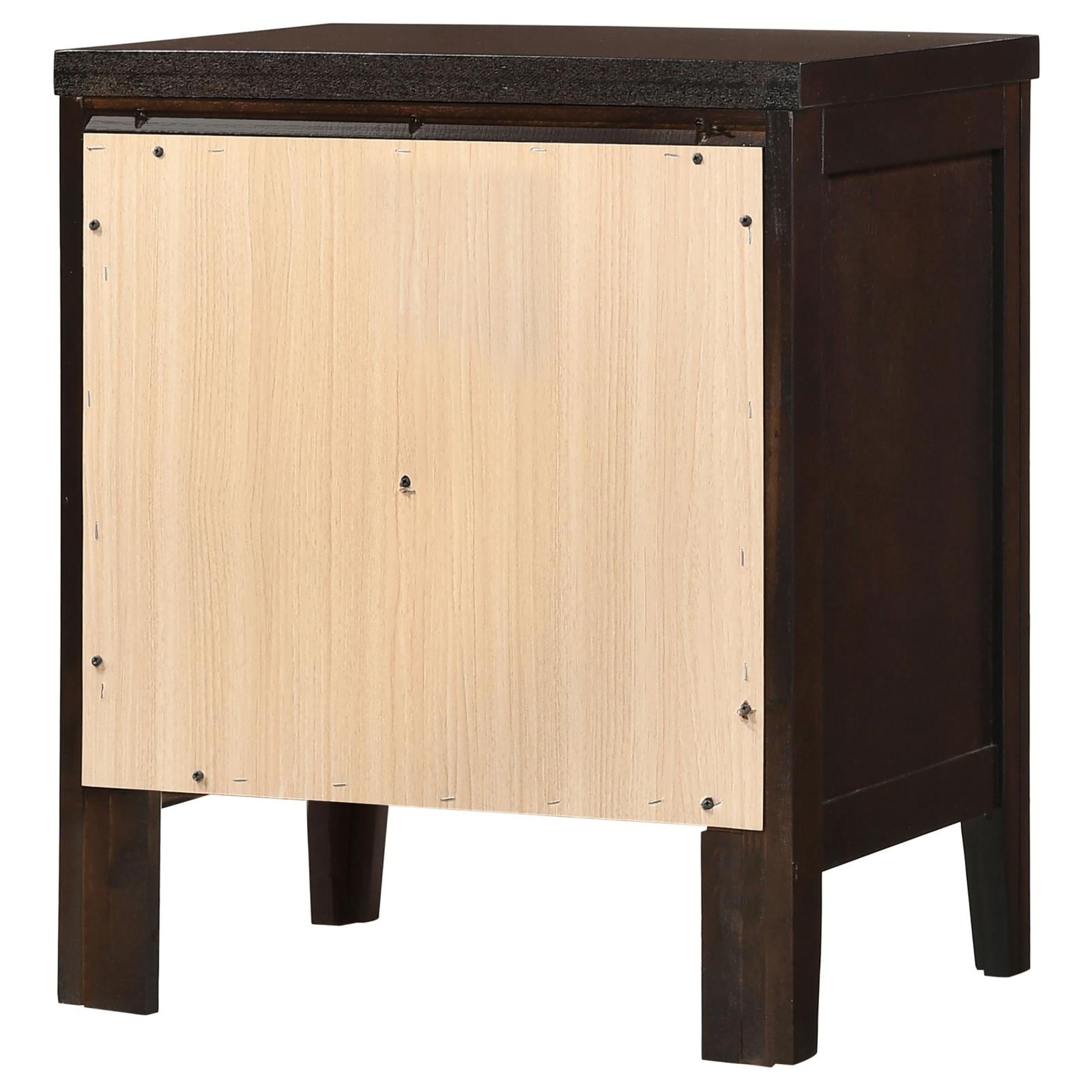 Carlton 2-Drawer Rectangular Nightstand Cappuccino - 202092 - Luna Furniture - Dallas Store