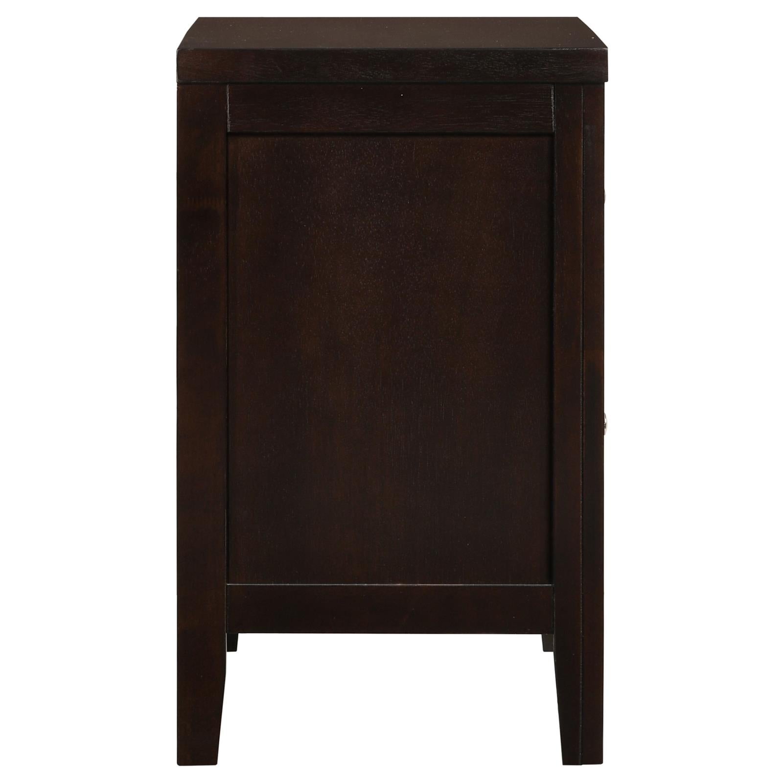 Carlton 2-Drawer Rectangular Nightstand Cappuccino - 202092 - Luna Furniture - Dallas Store
