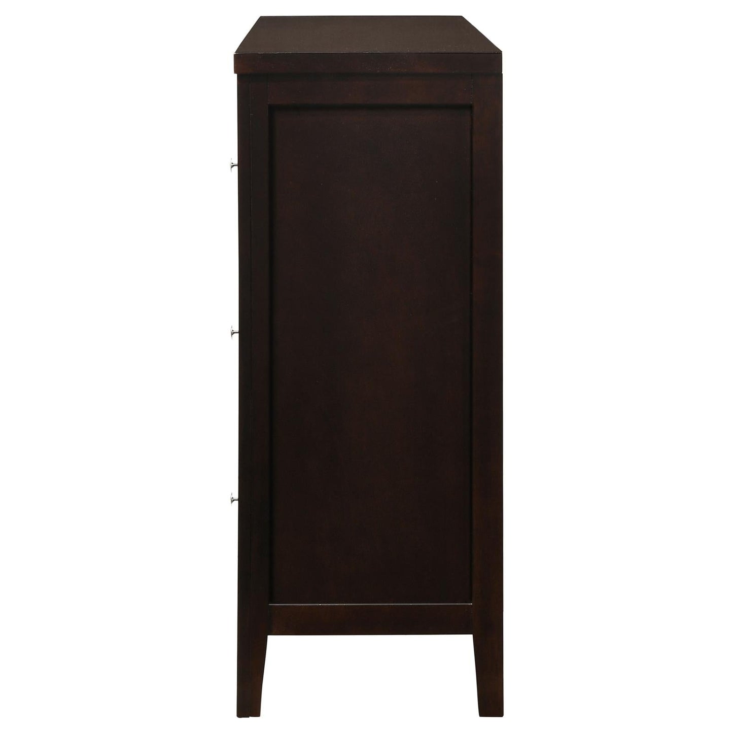 Carlton Cappuccino 6-Drawer Rectangular Dresser - 202093 - Luna Furniture - Dallas Store