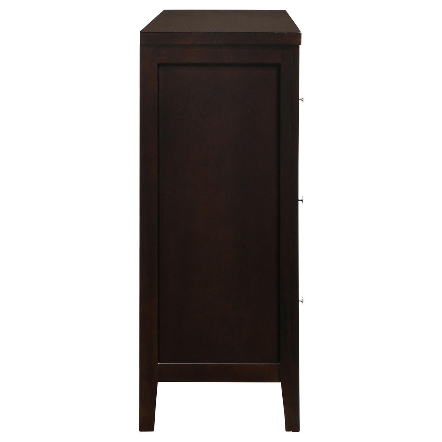 Carlton Cappuccino 6-Drawer Rectangular Dresser - 202093 - Luna Furniture - Dallas Store