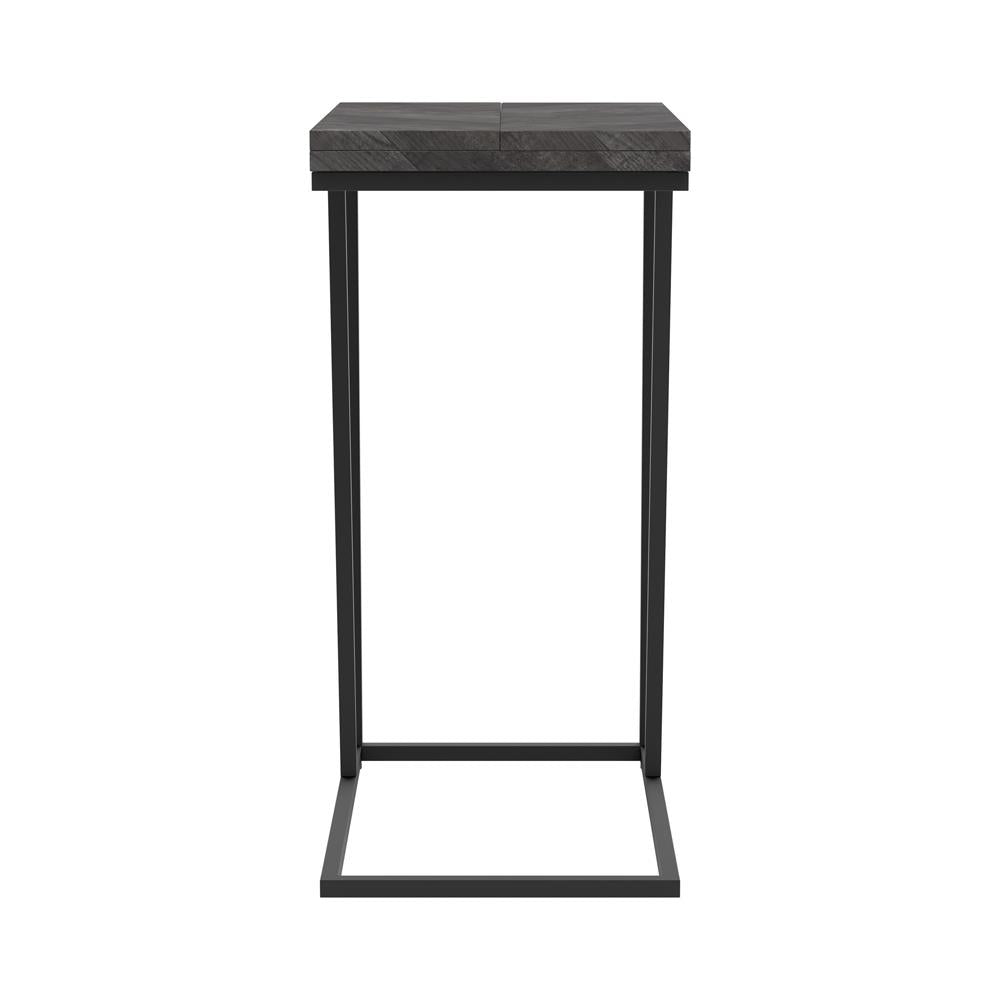 Carly Gray Expandable Chevron Rectangular Accent Table - 931156 - Luna Furniture - Dallas Store