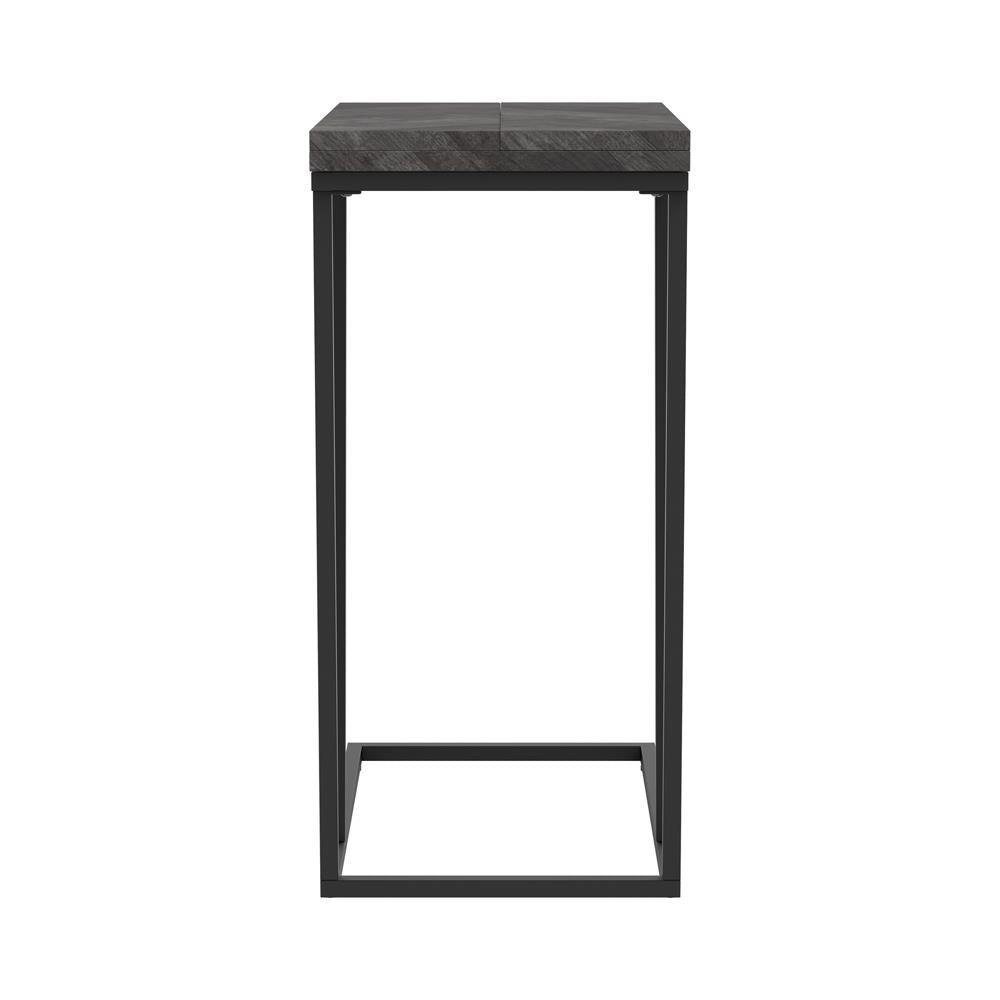 Carly Gray Expandable Chevron Rectangular Accent Table - 931156 - Luna Furniture - Dallas Store