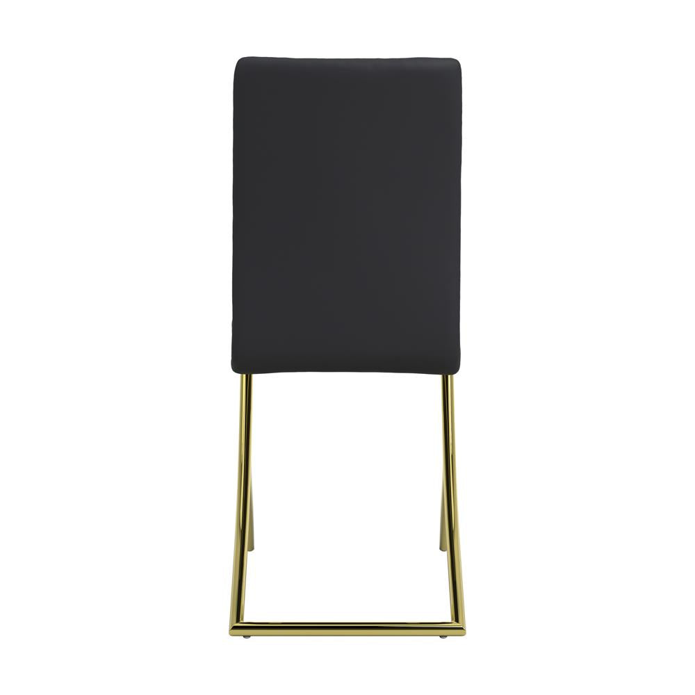 Carmelia Black Upholstered Side Chairs, Set of 4 - 105172 - Luna Furniture - Dallas Store