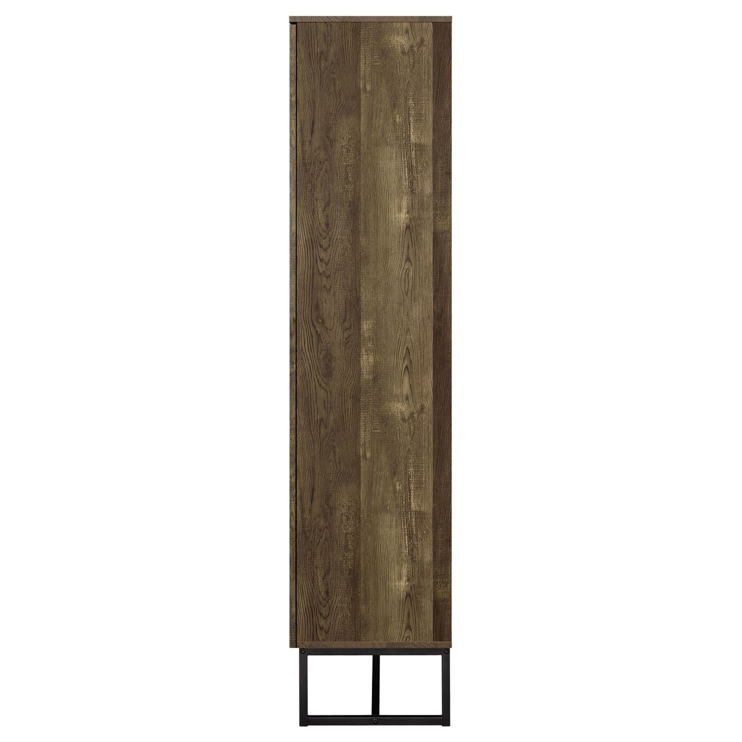 Carolyn Rustic Oak/Gunmetal 2-Door Accent Cabinet - 959640 - Luna Furniture - Dallas Store
