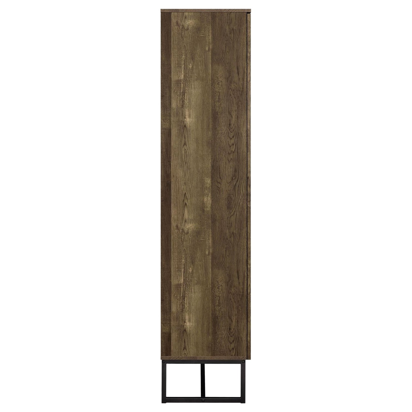 Carolyn Rustic Oak/Gunmetal 2-Door Accent Cabinet - 959640 - Luna Furniture - Dallas Store