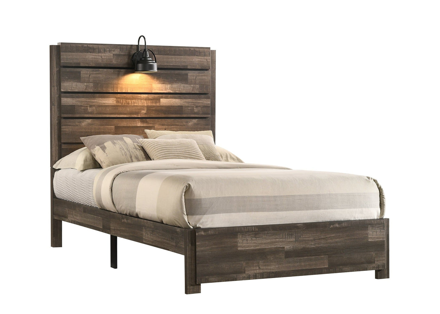 Carter Brown Full Platform Bed - B6800-F-BED - Luna Furniture - Dallas Store