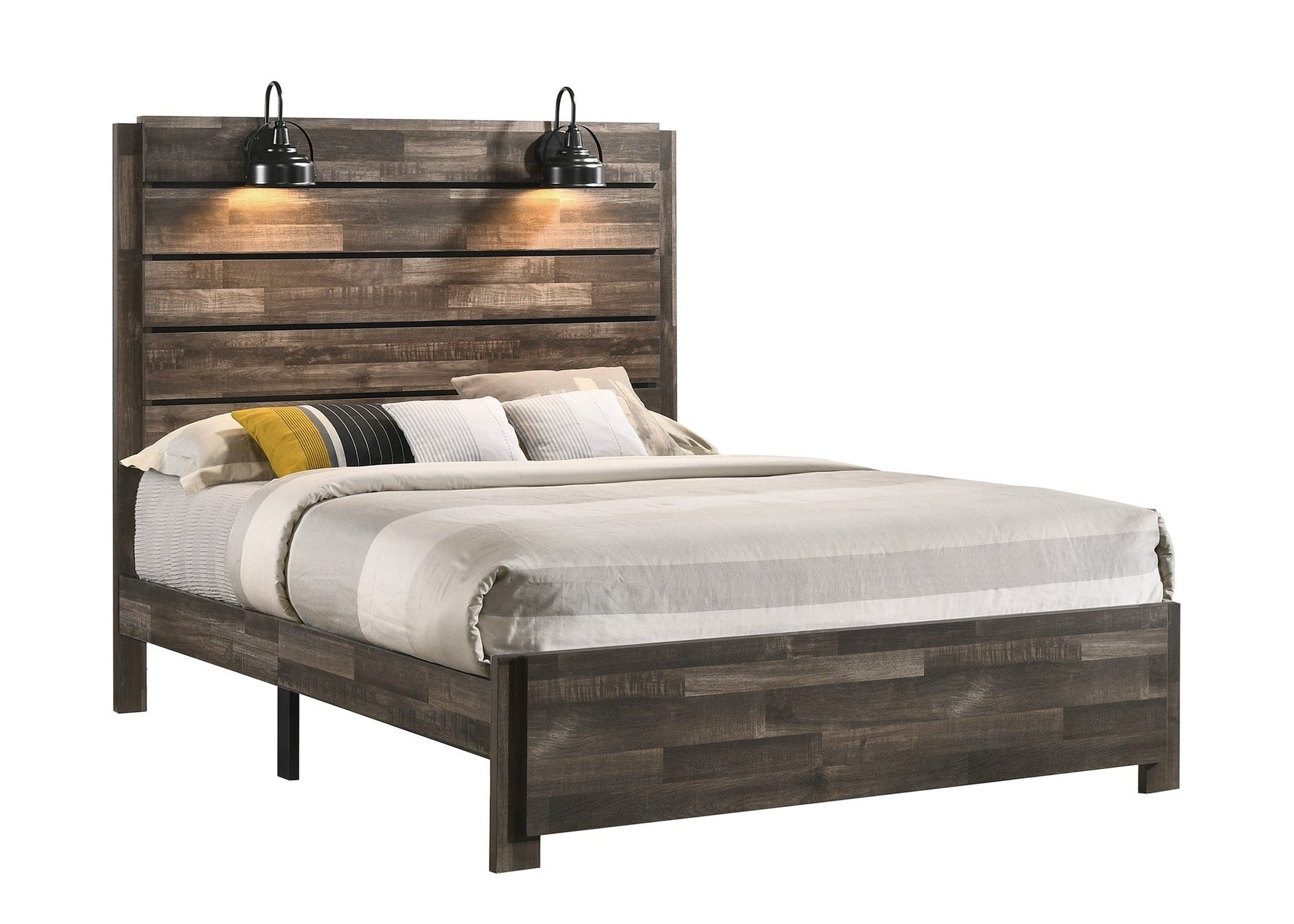 Carter Brown King Platform Bed - B6800-K-BED - Luna Furniture - Dallas Store
