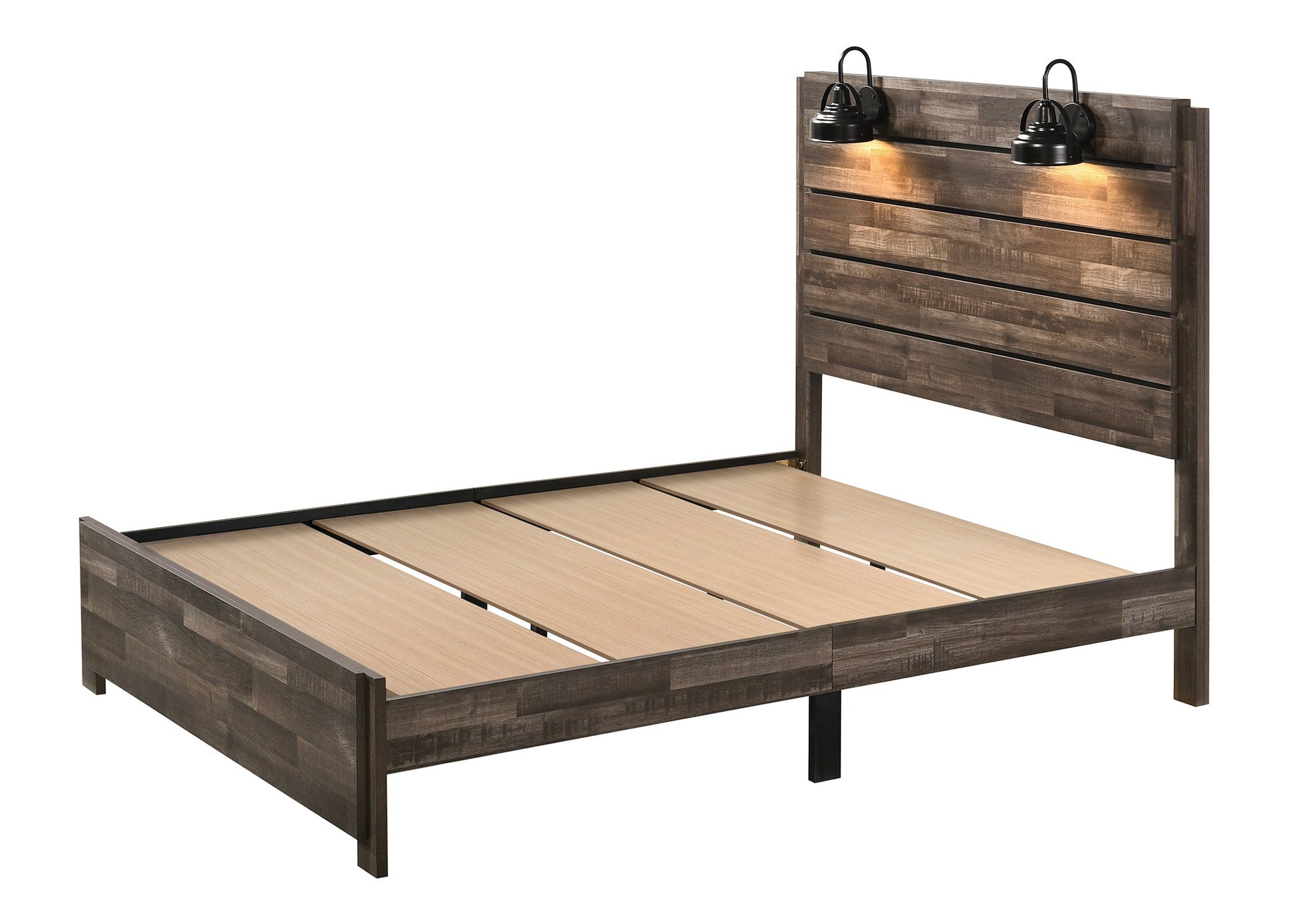 Carter Brown King Platform Bed - B6800-K-BED - Luna Furniture - Dallas Store