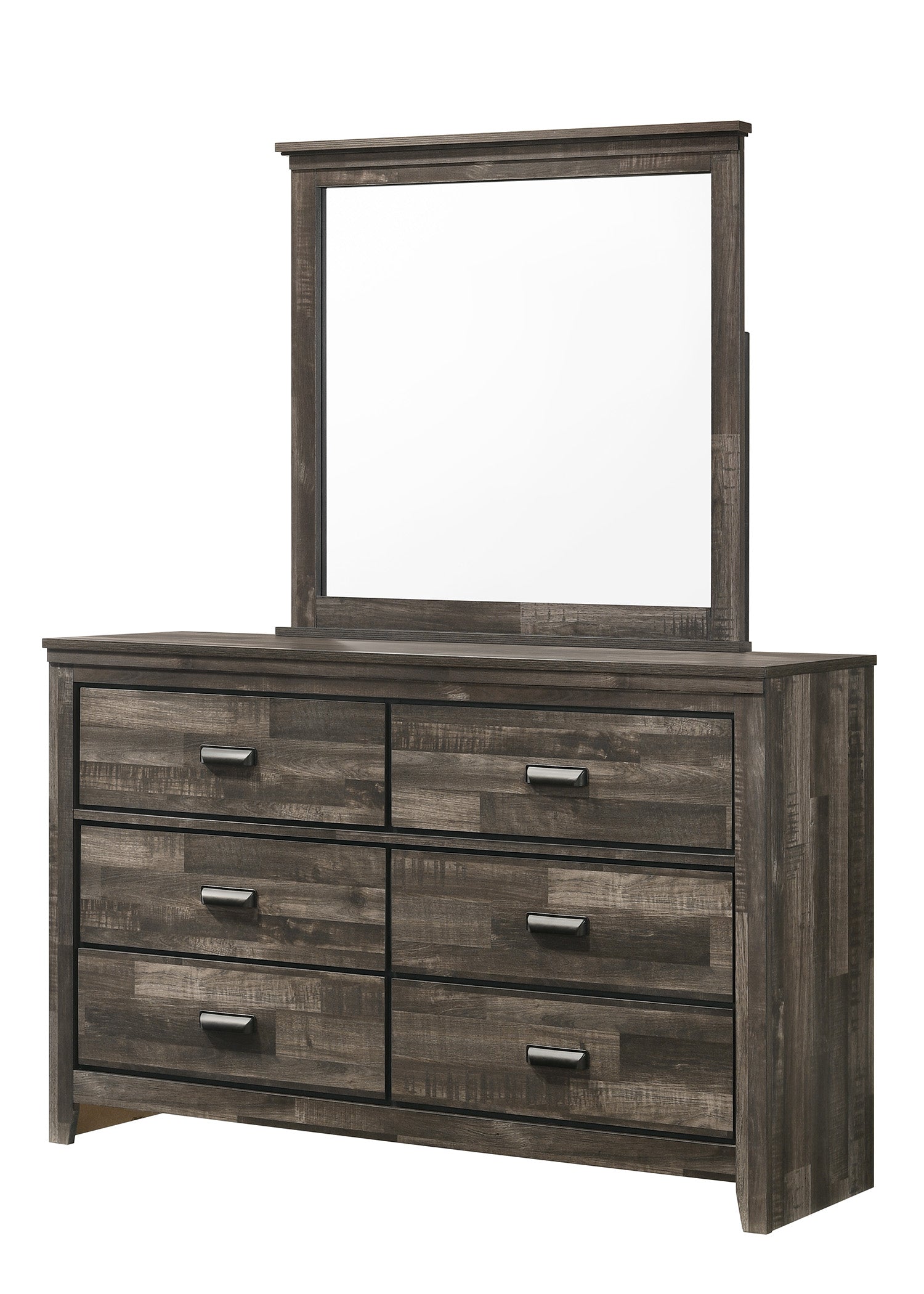 Carter Brown Platform Youth Bedroom Set - SET | B6800-F-BED | B6800-1 | B6800-2 - Luna Furniture - Dallas Store