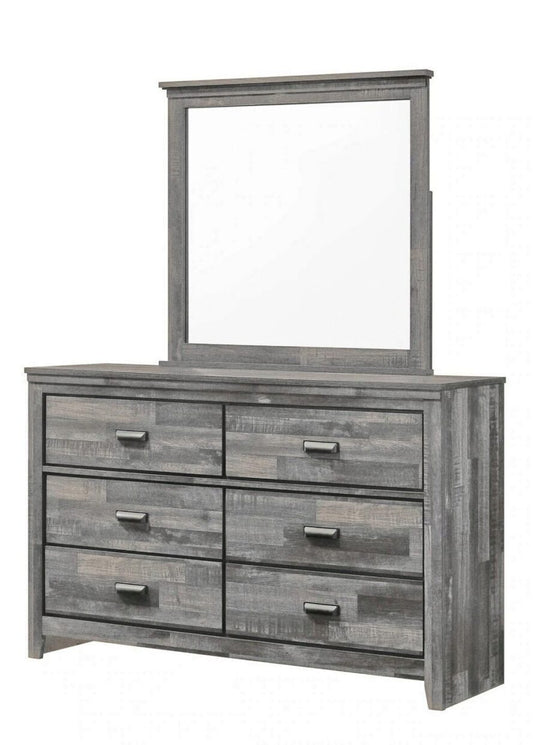 Carter Gray Bedroom Mirror (Mirror Only) - B6820-11 - Luna Furniture - Dallas Store