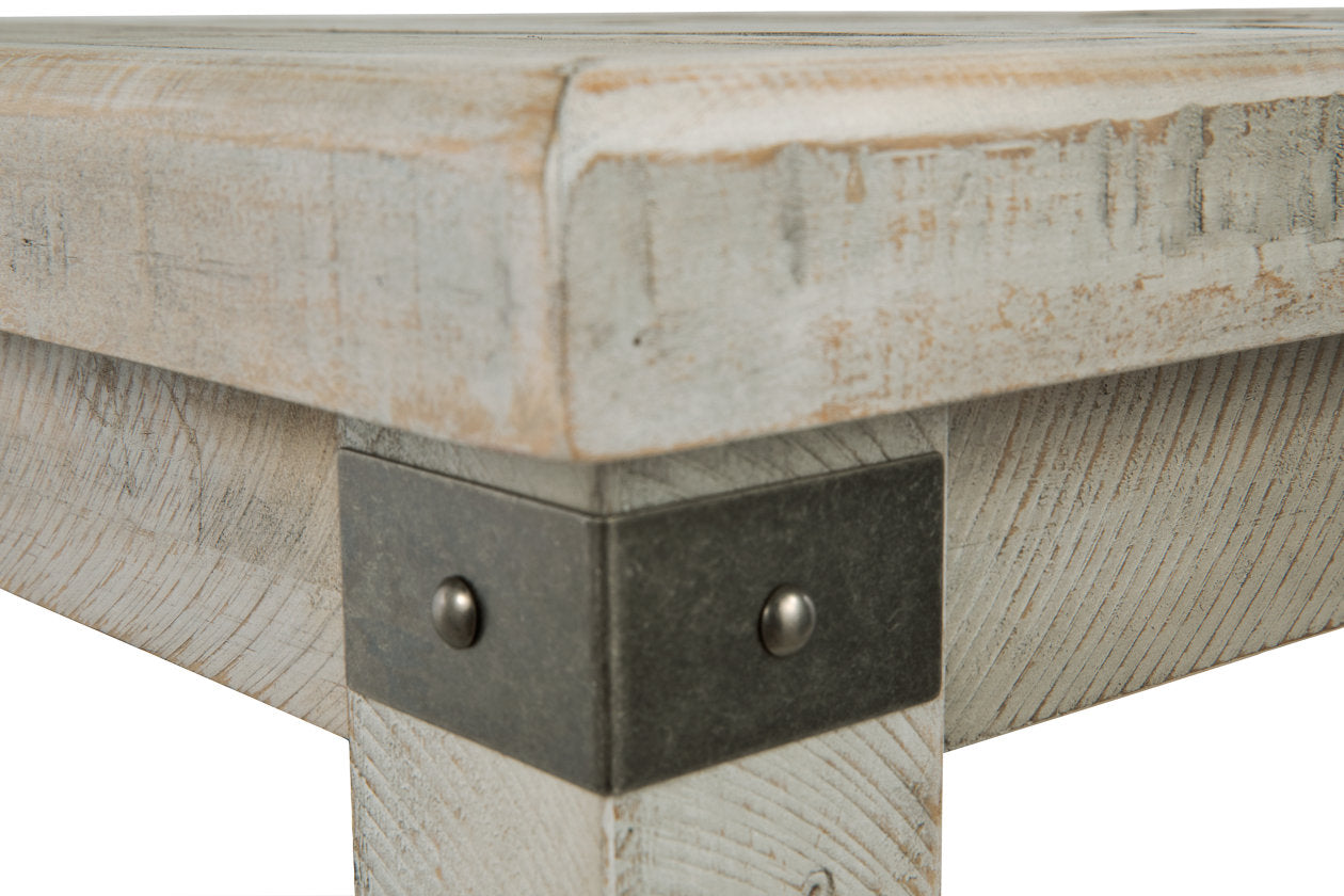Carynhurst White Wash Gray End Table - T757-3 - Luna Furniture - Dallas Store