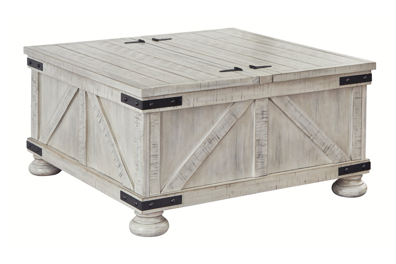 Carynhurst Whitewash Coffee Table - T929-20 - Luna Furniture - Dallas Store