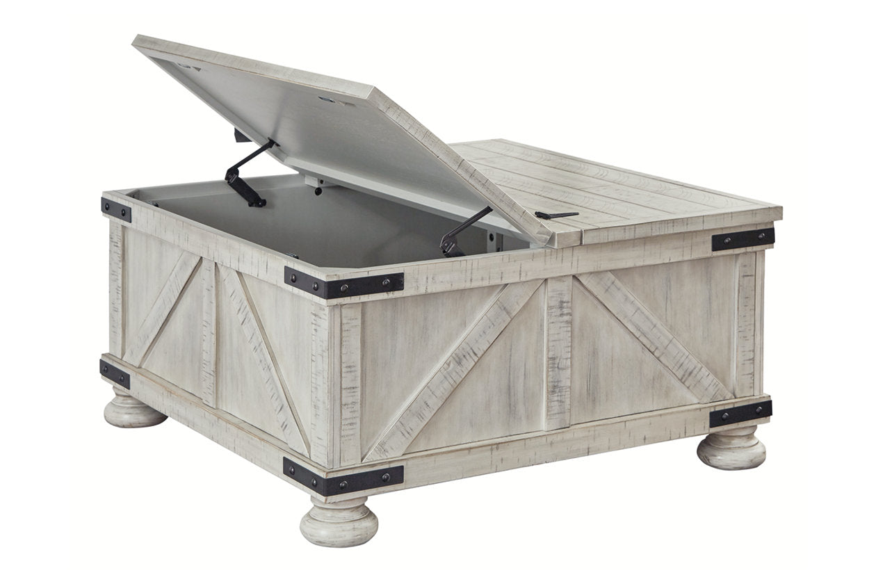 Carynhurst Whitewash Coffee Table - T929-20 - Luna Furniture - Dallas Store