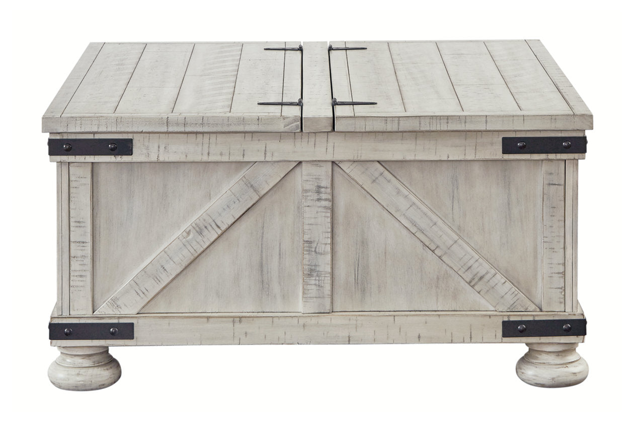 Carynhurst Whitewash Coffee Table - T929-20 - Luna Furniture - Dallas Store