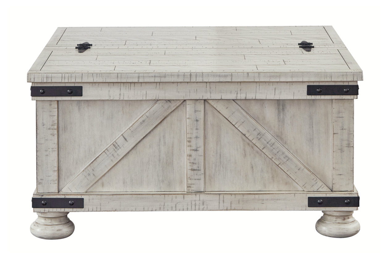 Carynhurst Whitewash Coffee Table - T929-20 - Luna Furniture - Dallas Store