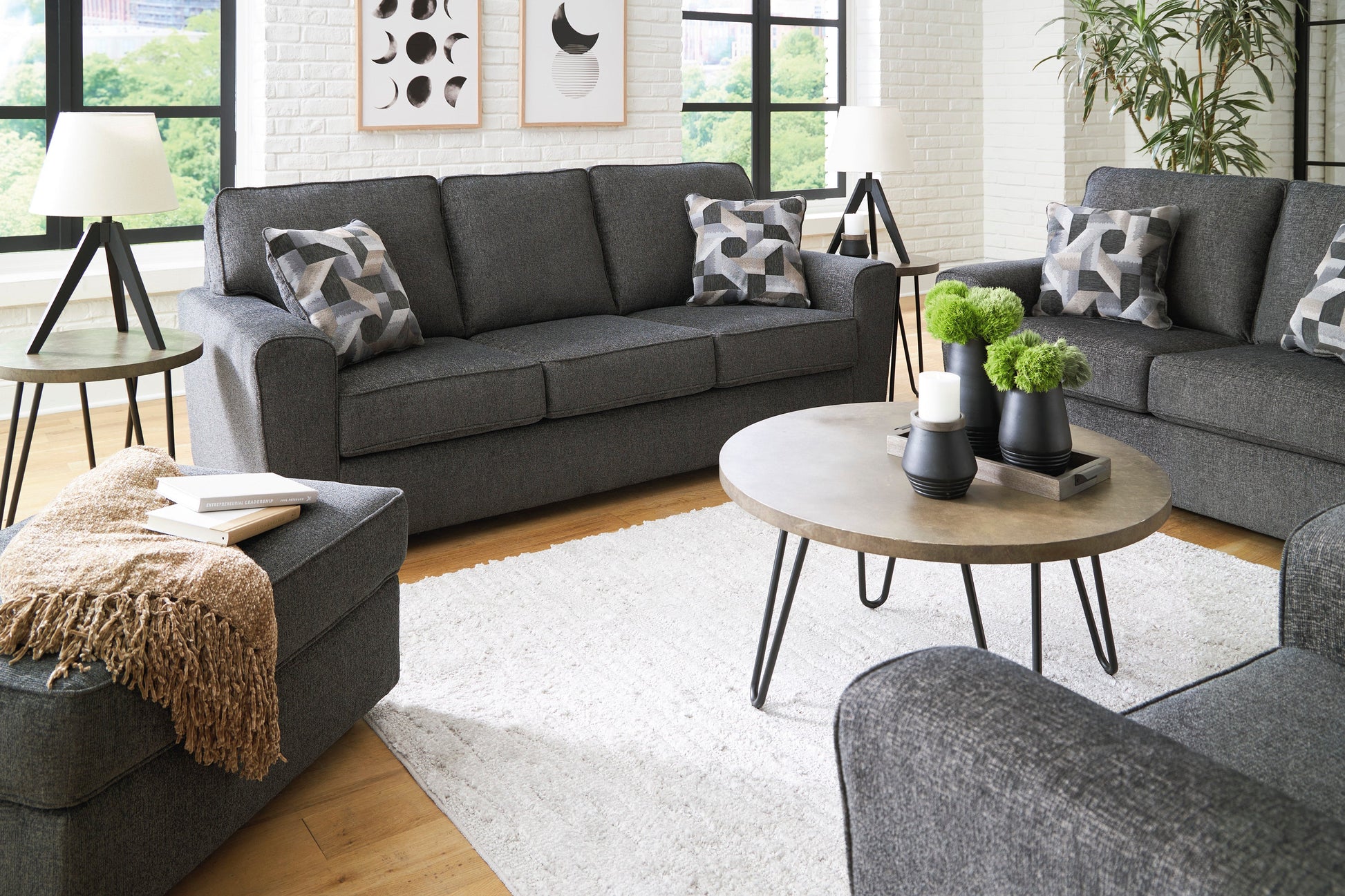 Cascilla Slate Living Room Set - SET | 2680438 | 2680435 | 2680420 - Luna Furniture - Dallas Store