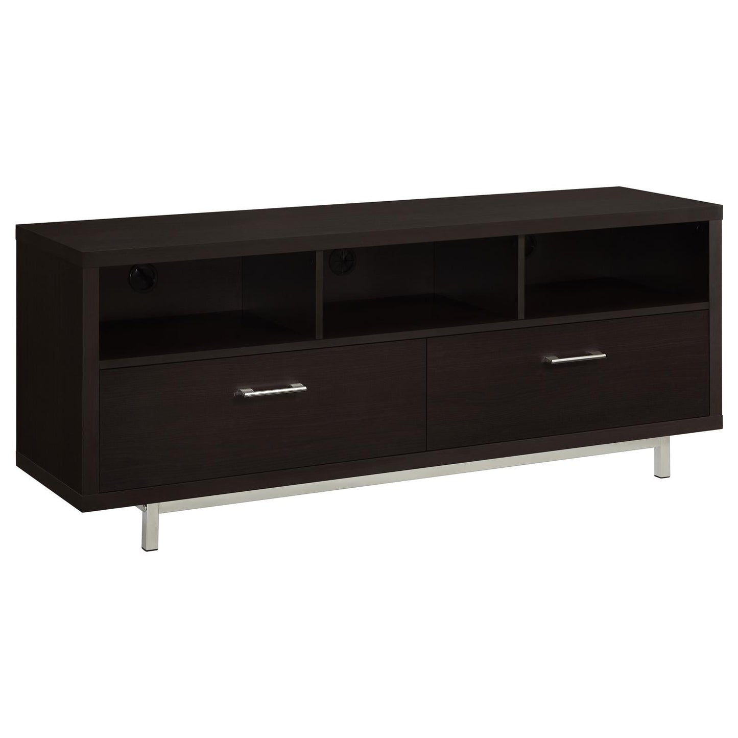 Casey 2-Drawer Rectangular TV Console Cappuccino - 701973 - Luna Furniture - Dallas Store