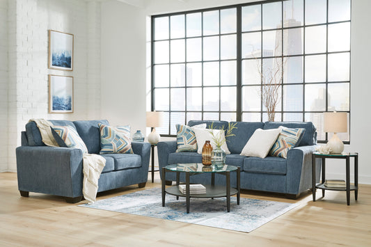Cashton Blue Living Room Set - SET | 4060538 | 4060535 - Luna Furniture - Dallas Store