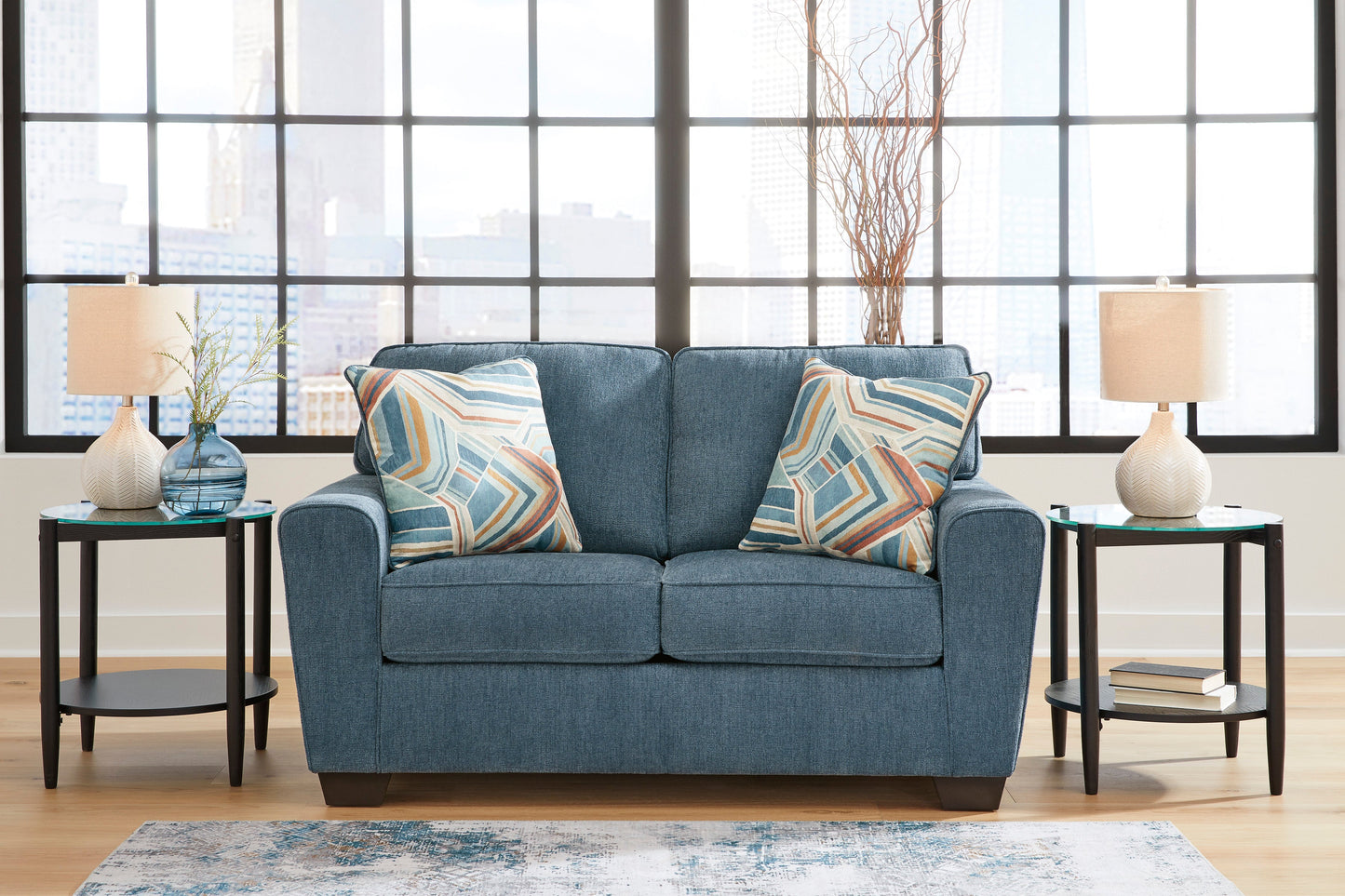 Cashton Blue Living Room Set - SET | 4060538 | 4060535 - Luna Furniture - Dallas Store