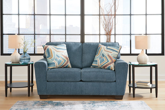Cashton Blue Loveseat - 4060535 - Luna Furniture - Dallas Store