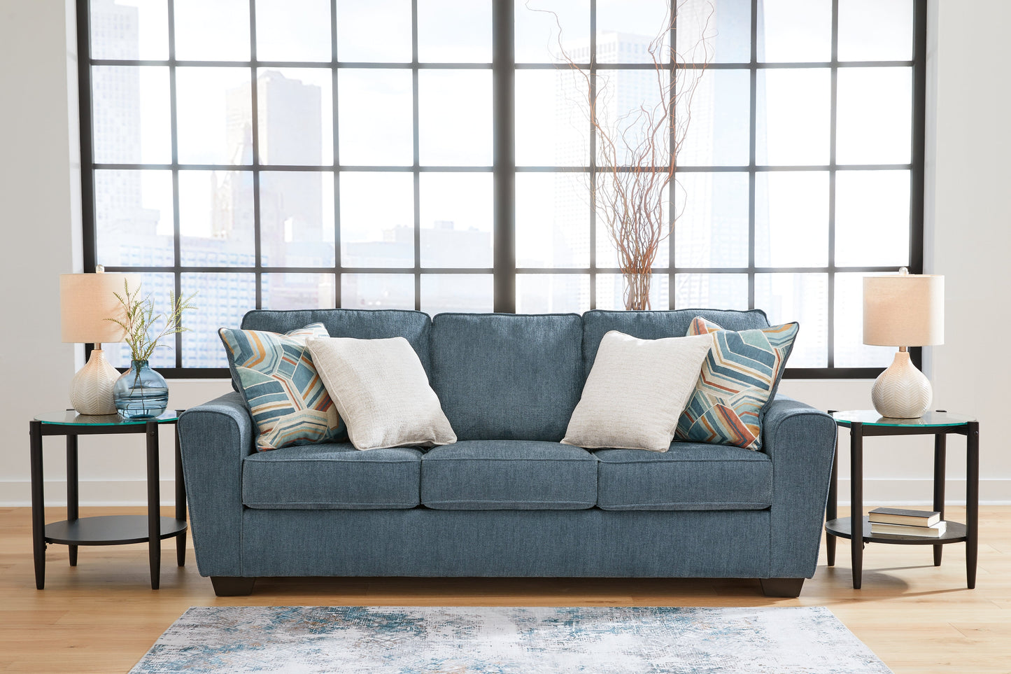 Cashton Blue Sofa - 4060538 - Luna Furniture - Dallas Store