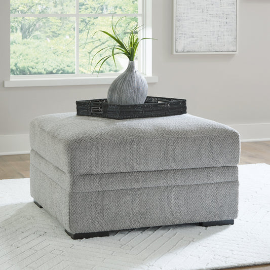 Casselbury Cement Ottoman With Storage - 5290611 - Luna Furniture - Dallas Store