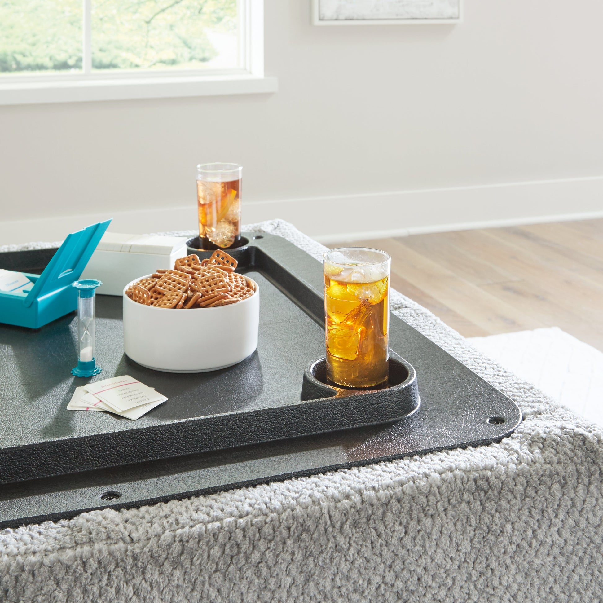 Casselbury Cement Ottoman With Storage - 5290611 - Luna Furniture - Dallas Store