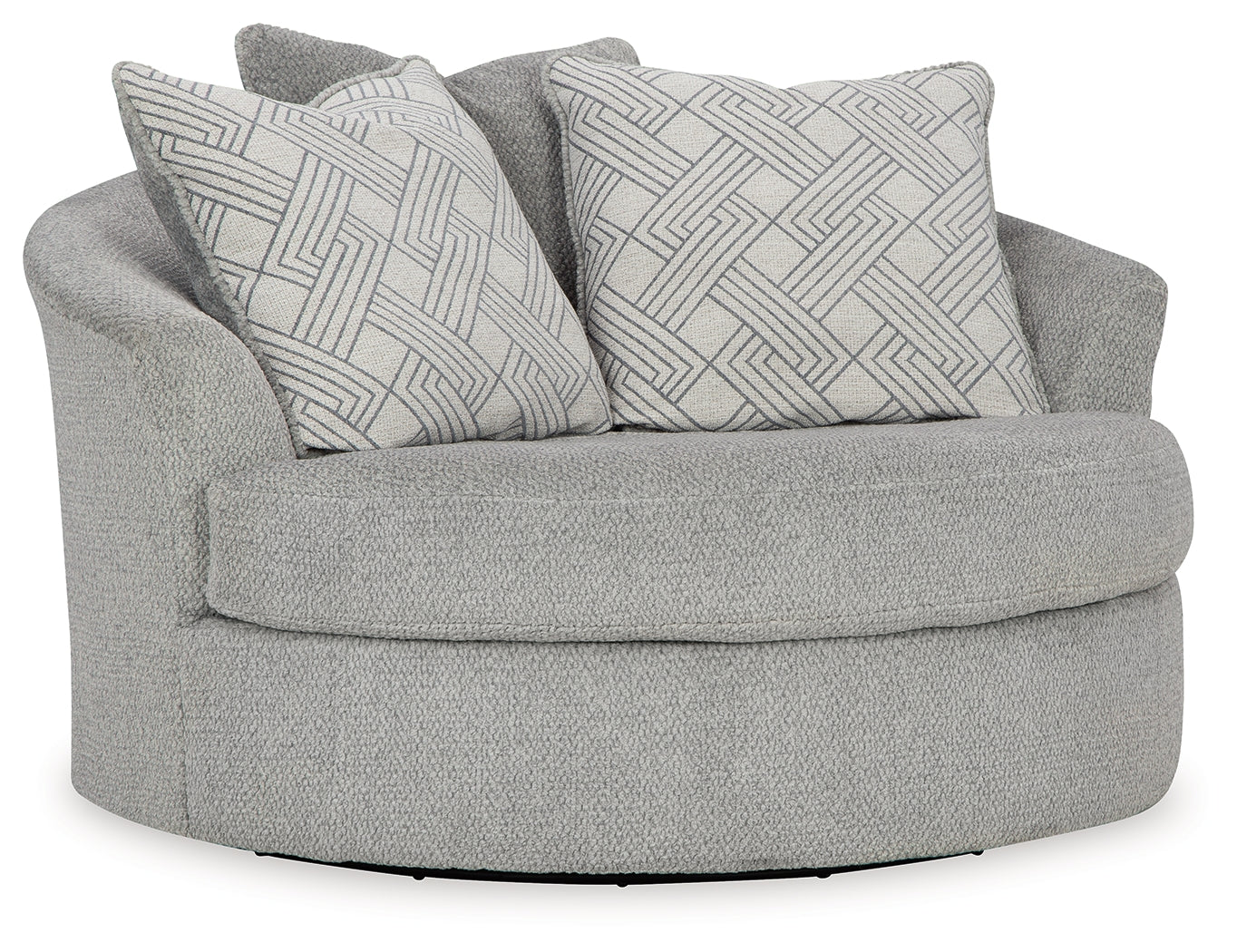 Casselbury Cement Oversized Swivel Accent Chair - 5290621 - Luna Furniture - Dallas Store