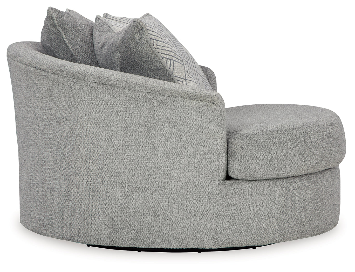 Casselbury Cement Oversized Swivel Accent Chair - 5290621 - Luna Furniture - Dallas Store