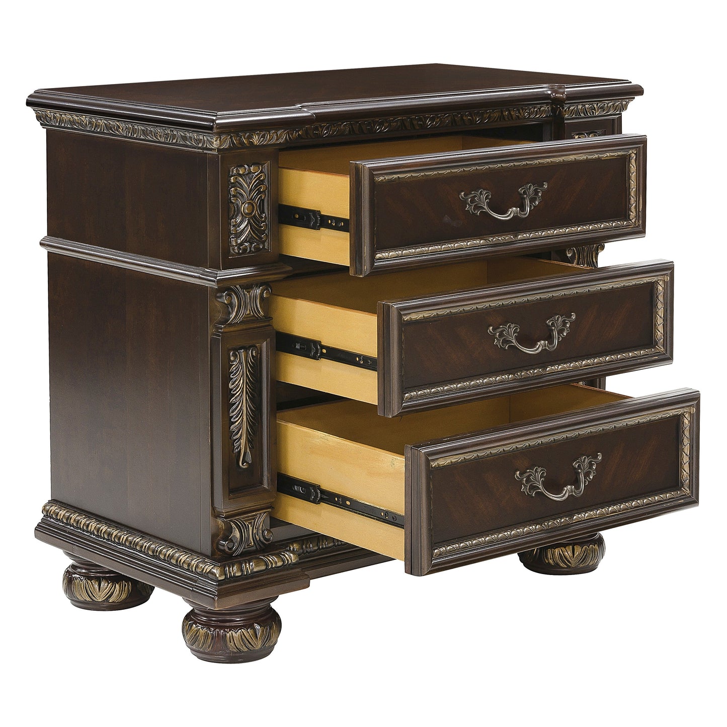 Catalonia Cherry Nightstand - 1824-4 - Luna Furniture - Dallas Store