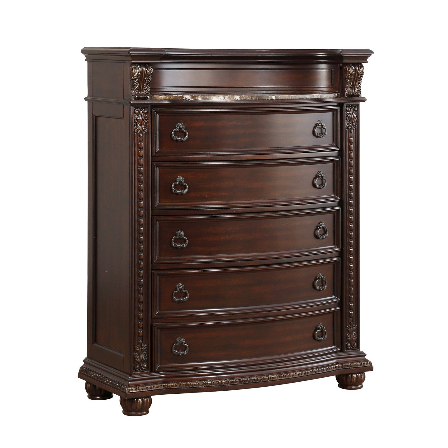 Cavalier Dark Cherry Chest - 1757-9 - Luna Furniture - Dallas Store