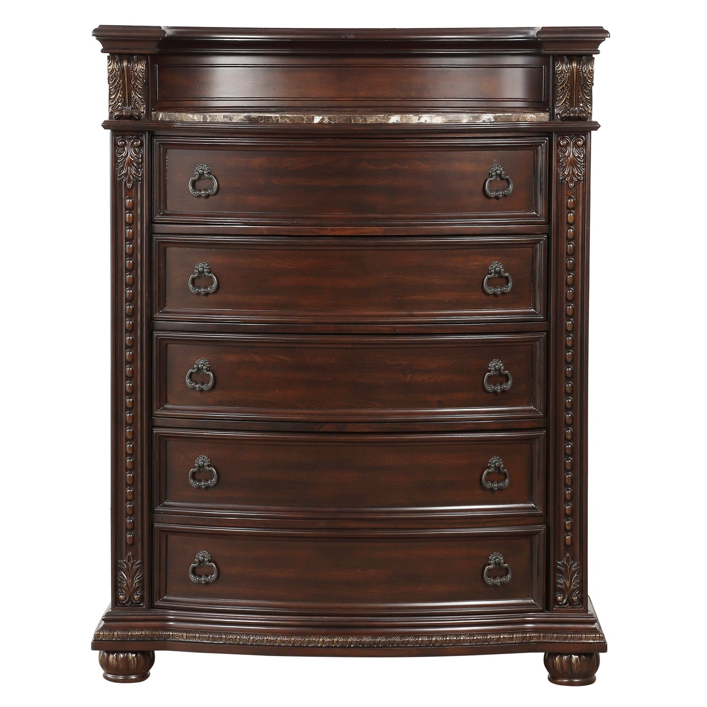 Cavalier Dark Cherry Chest - 1757-9 - Luna Furniture - Dallas Store