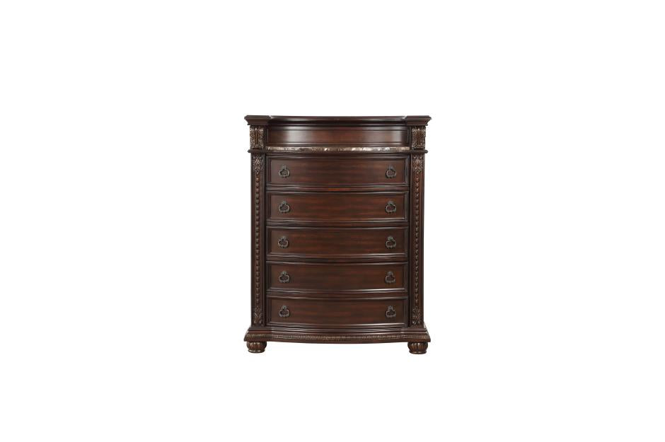 Cavalier Dark Cherry Chest - 1757-9 - Luna Furniture - Dallas Store