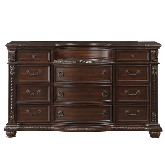 Cavalier Dark Cherry Dresser - 1757-5 - Luna Furniture - Dallas Store