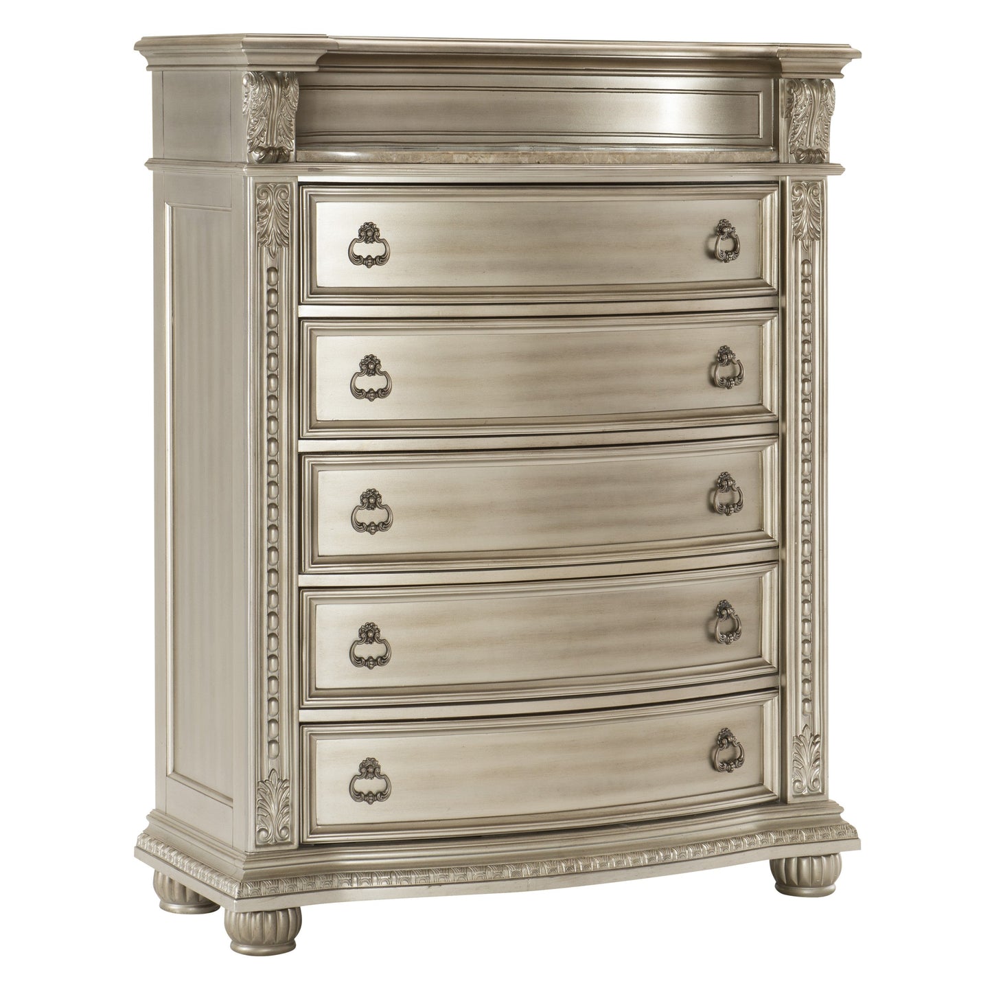 Cavalier Silver Chest - 1757SV-9 - Luna Furniture - Dallas Store