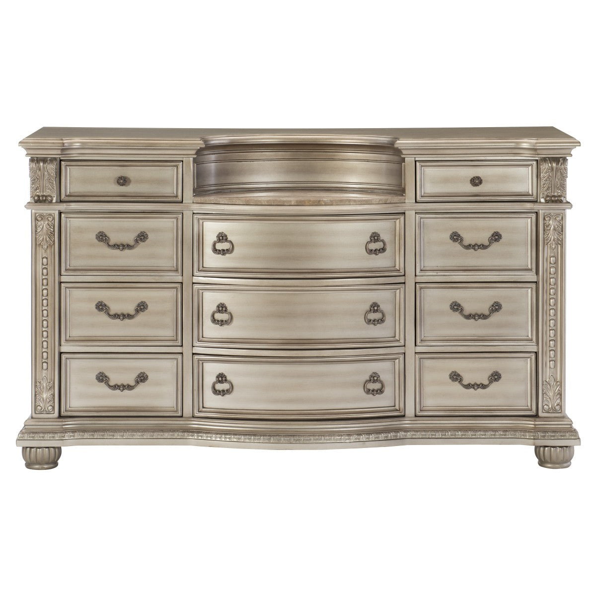 Cavalier Silver Dresser - 1757SV-5 - Luna Furniture - Dallas Store