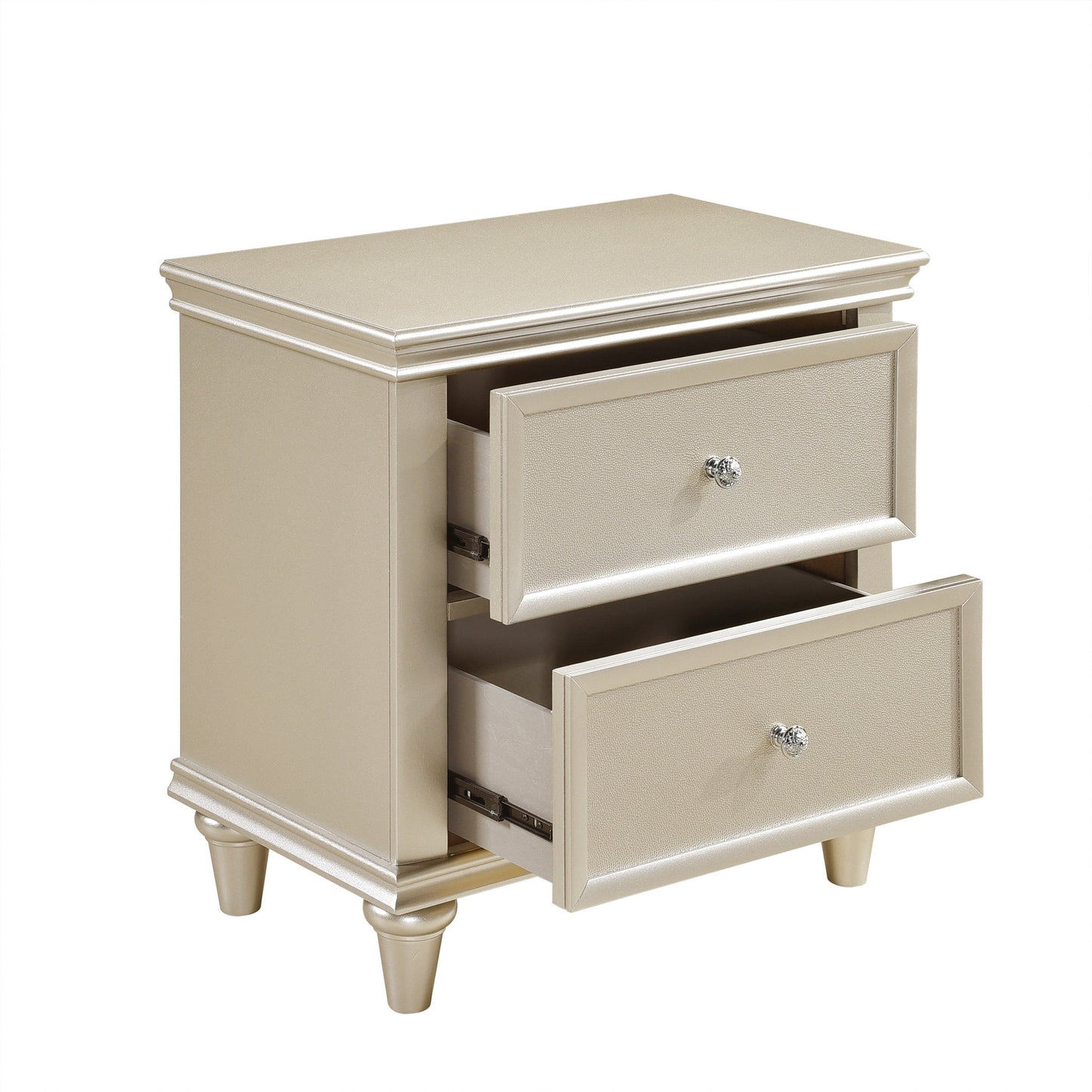 Celandine Silver Upholstered Panel Youth Bedroom Set - SET | 1928-5 | 1928-6 | 1928-4 | 1928-9 | 1928F-1 | 1928F-2 | 1928F-3 - Luna Furniture - Dallas Store