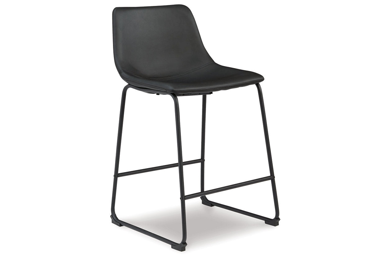 Centiar Black Counter Height Barstool, Set of 2 - D372-624 - Luna Furniture - Dallas Store