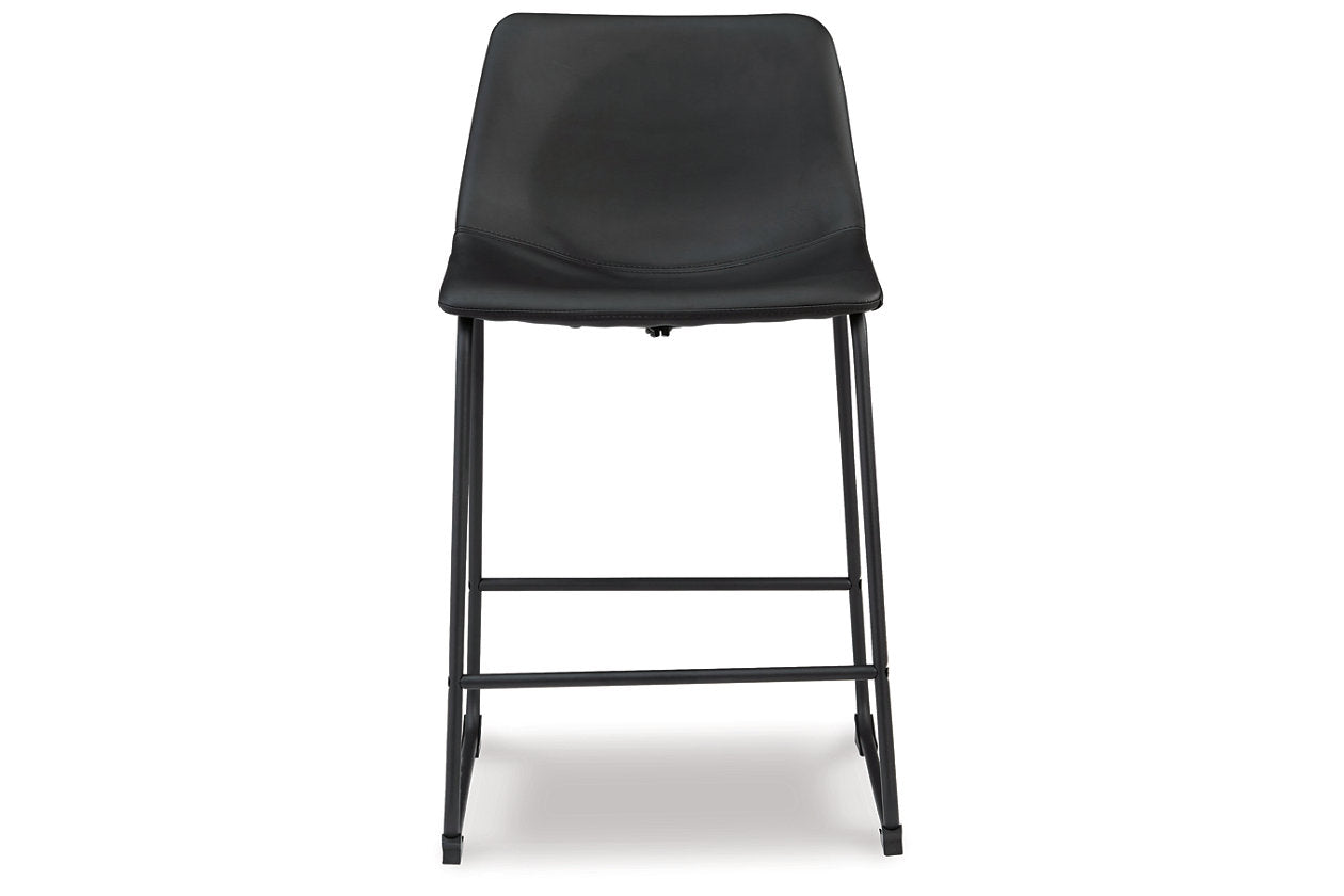 Centiar Black Counter Height Barstool, Set of 2 - D372-624 - Luna Furniture - Dallas Store