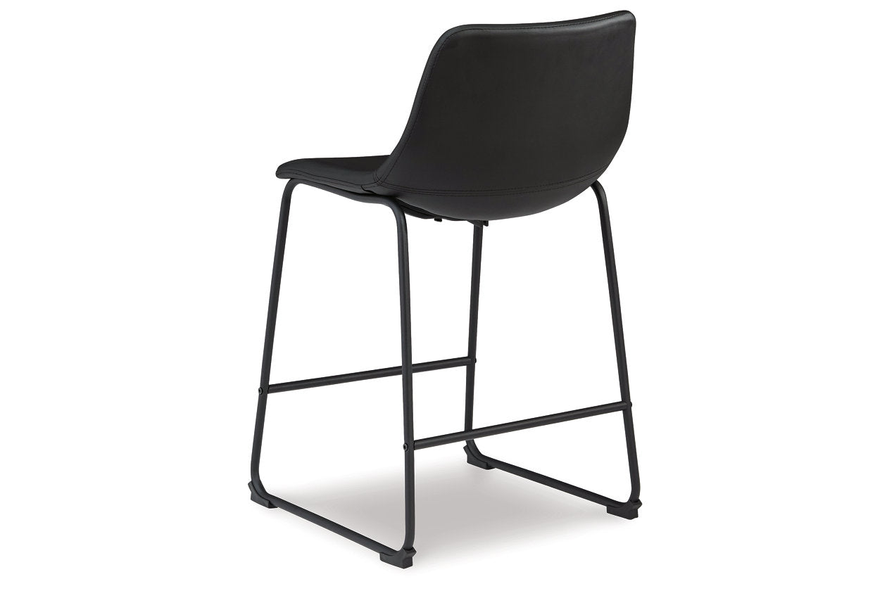 Centiar Black Counter Height Barstool, Set of 2 - D372-624 - Luna Furniture - Dallas Store
