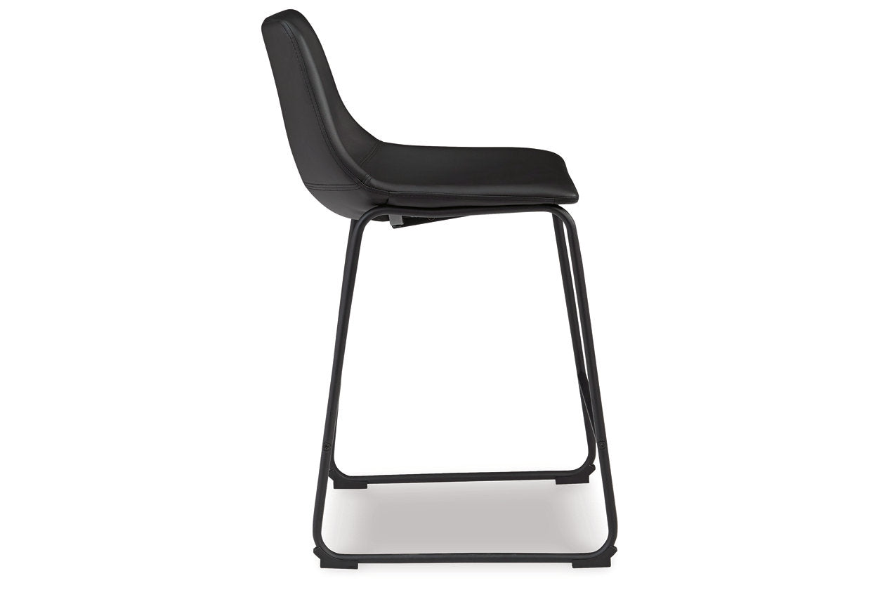Centiar Black Counter Height Barstool, Set of 2 - D372-624 - Luna Furniture - Dallas Store