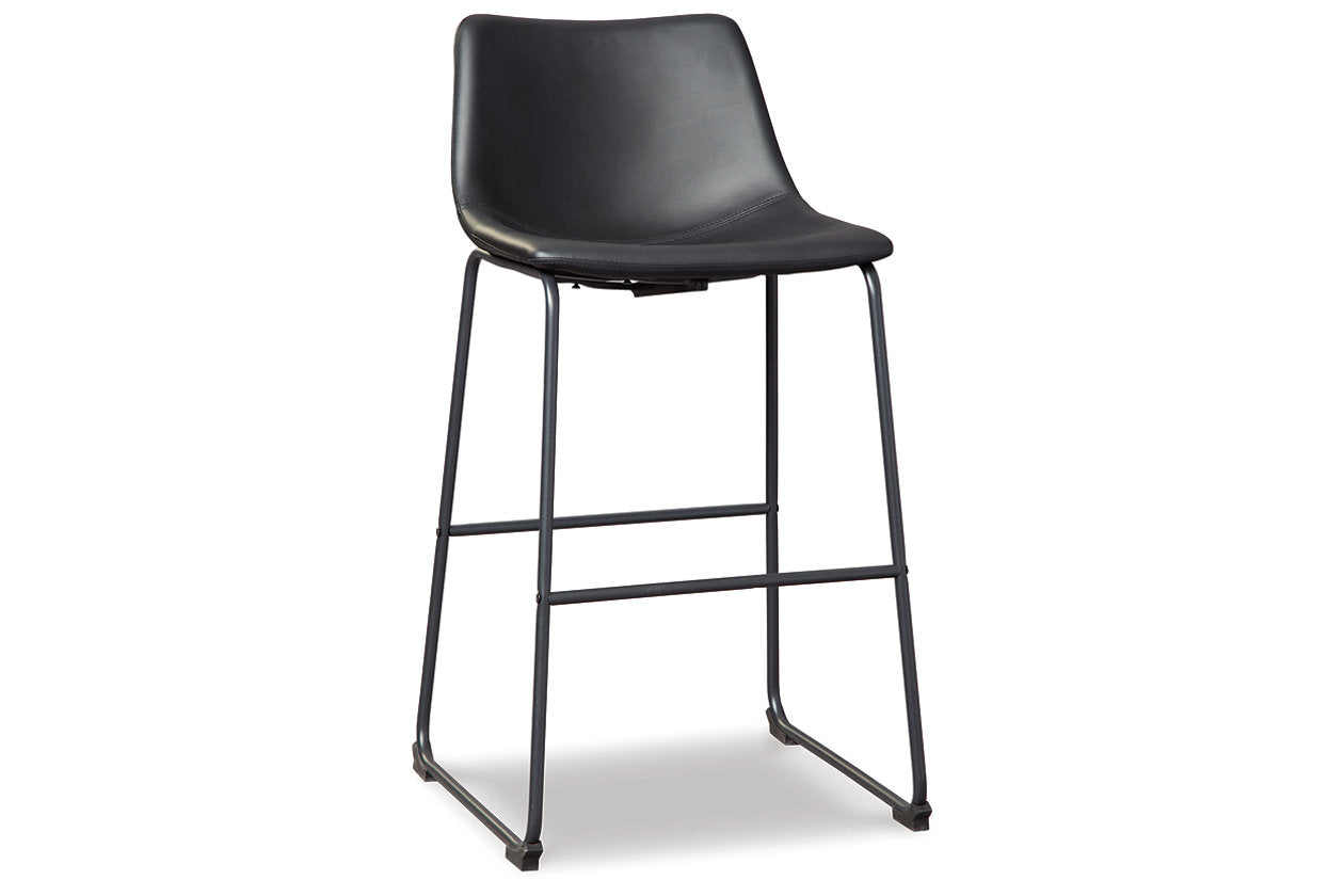 Centiar Black Pub Height Barstool, Set of 2 - D372-630 - Luna Furniture - Dallas Store