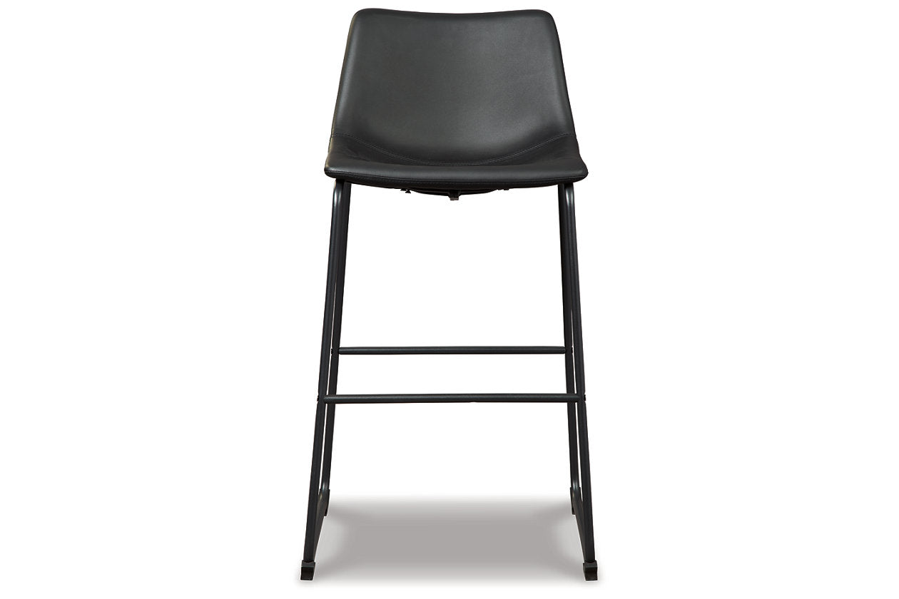 Centiar Black Pub Height Barstool, Set of 2 - D372-630 - Luna Furniture - Dallas Store