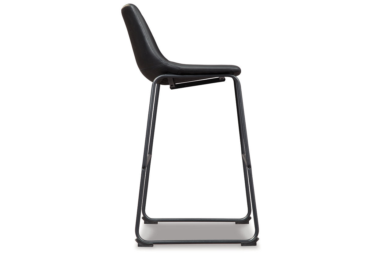 Centiar Black Pub Height Barstool, Set of 2 - D372-630 - Luna Furniture - Dallas Store