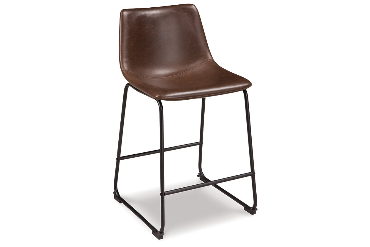 Centiar Brown Counter Height Barstool, Set of 2 - D372-124 - Luna Furniture - Dallas Store