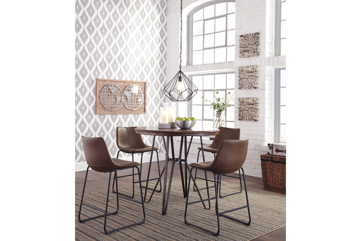 Centiar Brown Counter Height Barstool, Set of 2 - D372-124 - Luna Furniture - Dallas Store