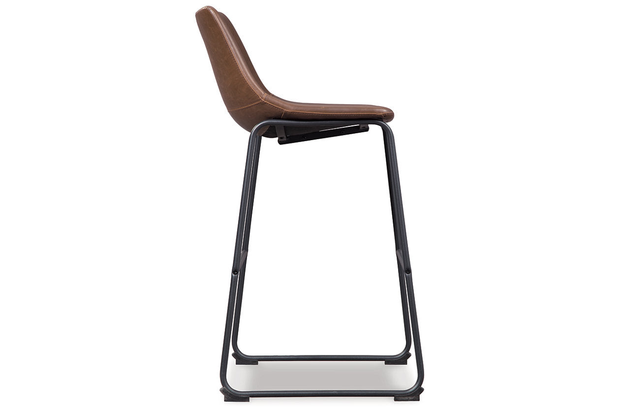 Centiar Brown Pub Height Barstool, Set of 2 - D372-130 - Luna Furniture - Dallas Store